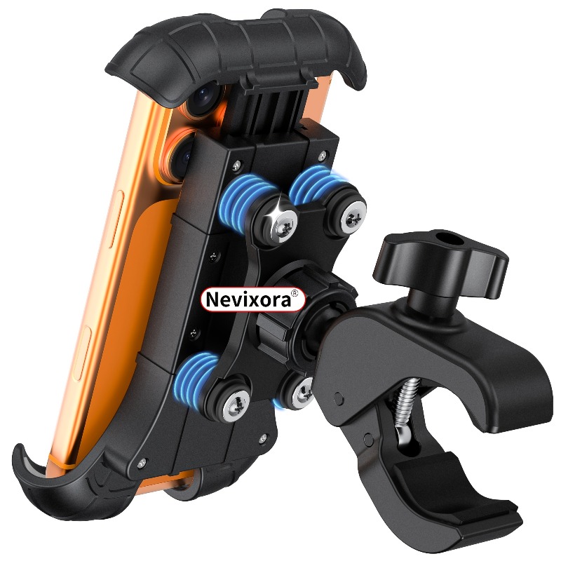 Commuter Bike Lock - Support de téléphone pour moto anti-vibrations,