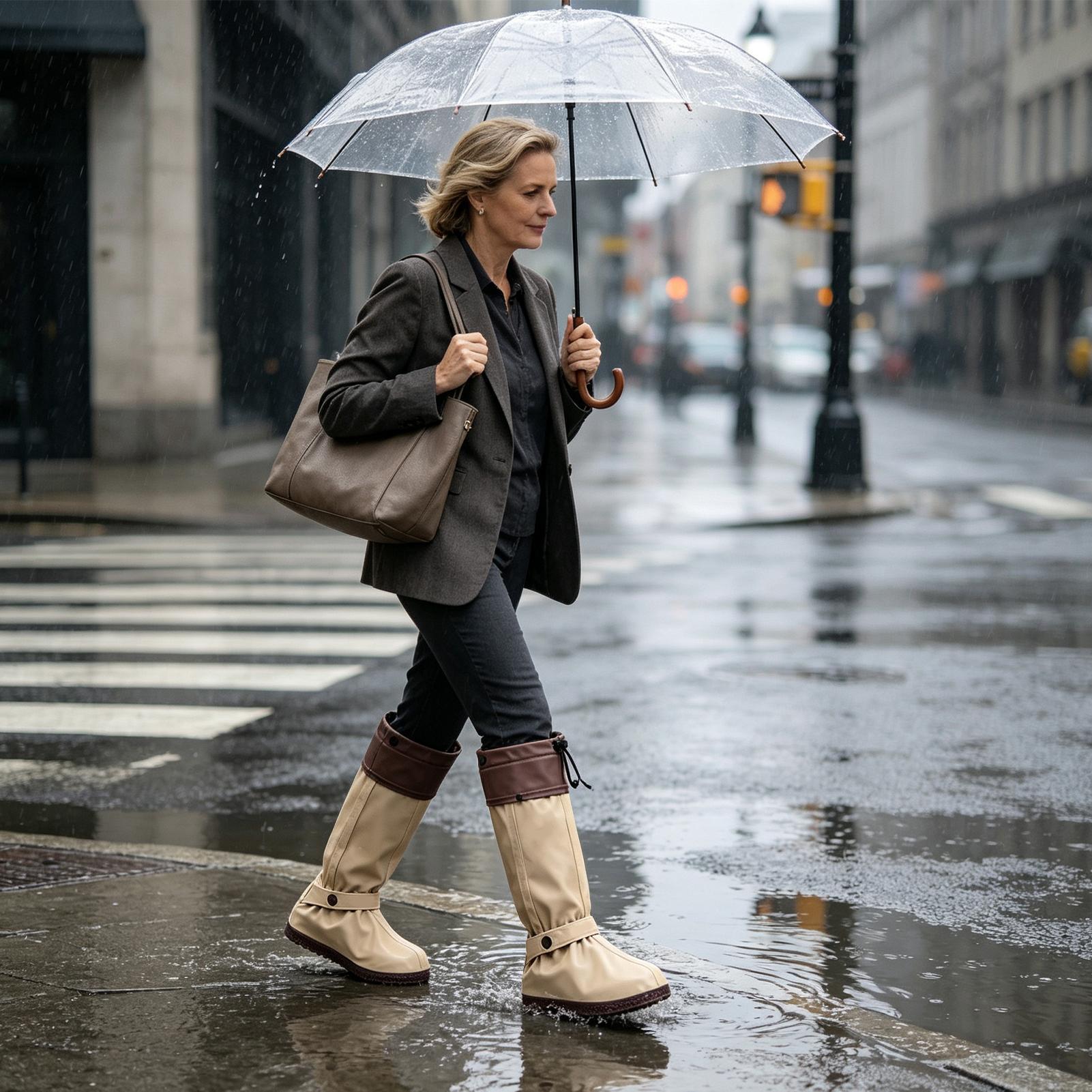 Couvre-chaussures de pluie à f - Cycling Commute In Rain avis et prix